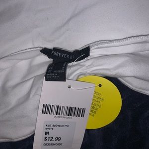 NWT white bodysuit